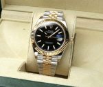 TW Factory ROLEX 2824  41MM Black White Gold Watch